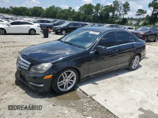 2012 Mercedes-Benz C 300 Sport with VIN WDDGF8BB1CR195414, listed as a Copart auction lot 61938805 with 132,943 mi miles and Salvage title. Bid and sale history available at DreamBid. Image 1.
