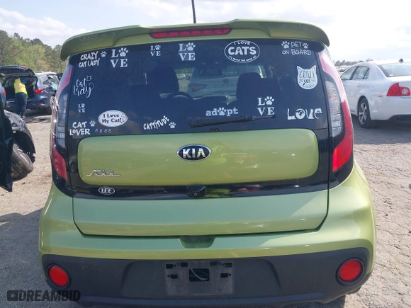 2019 Kia Soul with VIN KNDJN2A2XK7916776, listed as a IAAI auction lot 41933273 with 14,296 mi miles. Bid and sale history available at carsss.com. Image 15.