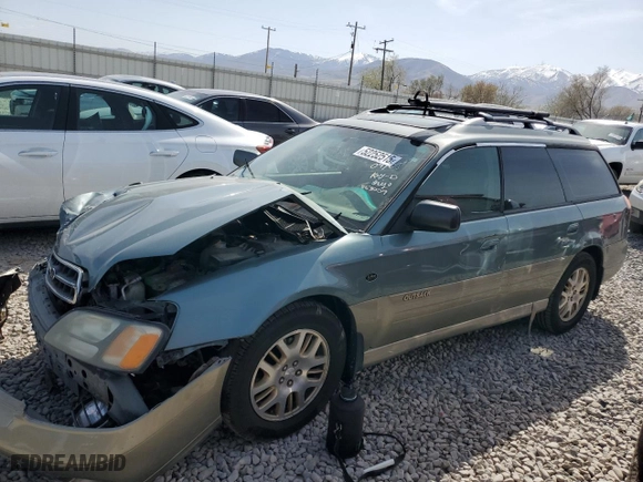 2001 Subaru Legacy Wagon Outback H6 L.L. Bean Edition with VIN 4S3BH806317663009, listed as a Copart auction lot 52252515 with 147,492 mi miles and Salvage Title. Bid and sale history available at carsss.com. Image 1.