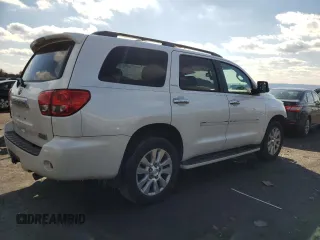 2010 Toyota Sequoia Platinum with VIN 5TDDY5G19AS034300, listed as a Copart auction lot 44130545 with 298,881 mi miles and Salvage Title. Bid and sale history available at carsss.com. Image 3.