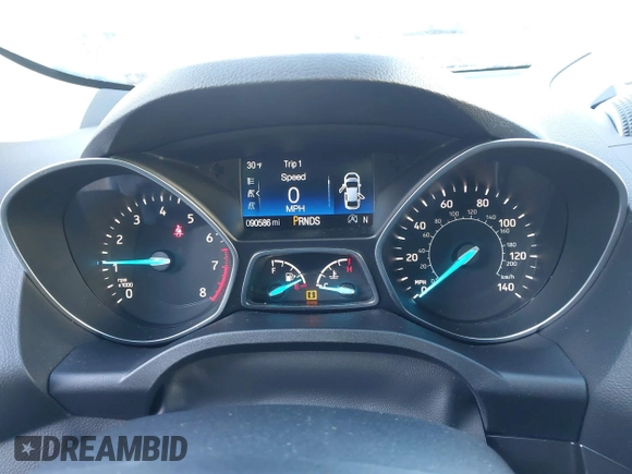 2017 Ford Escape Titanium with VIN 1FMCU9J93HUE96611, listed as a IAAI auction lot 41546906 with 90,586 mi miles. Bid and sale history available at carsss.com. Image 7.