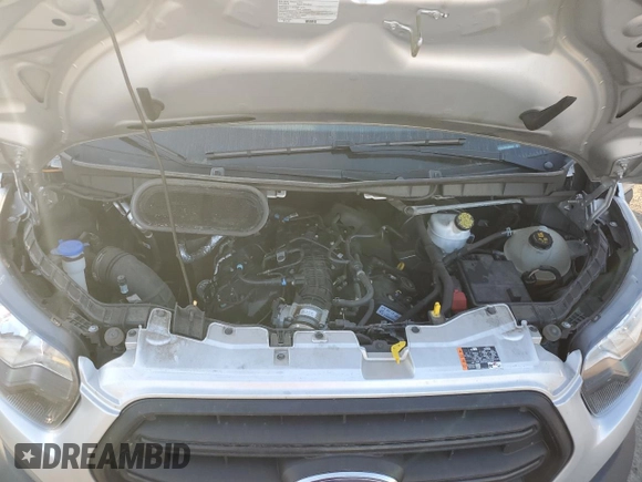 2020 Ford Transit Cargo with VIN 1FTYE1YG7LKB69937, listed as a Copart auction lot 76967334 with 81,640 mi miles and Salvage Title. Bid and sale history available at DreamBid. Image 12.