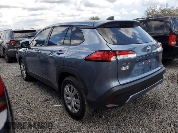 2025 Toyota Corolla Cross L with VIN 7MUAAAAG4SV134423, listed as a Copart auction lot 58827045 with 2,147 mi miles and Salvage title. Bid and sale history available at DreamBid. Image 2.
