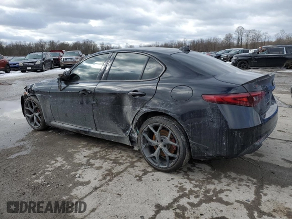 2020 Alfa Romeo Giulia with VIN ZARFANAN2L7633258, listed as a Copart auction lot 42742955 with 0 mi miles and Salvage Title. Bid and sale history available at carsss.com. Image 2.