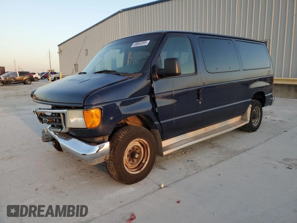 2007 Ford Econoline Passenger XL with VIN 1FBNE31L67DB23312, listed as a Copart auction lot 48683305 with 189,129 mi miles and Salvage Title. Bid and sale history available at carsss.com. Image 1.
