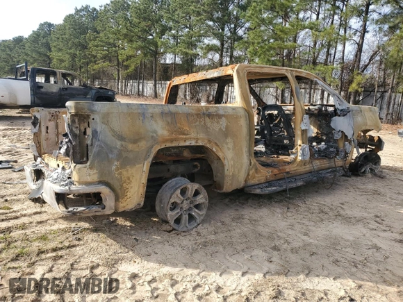 2023 GMC Sierra 1500 with VIN 3GTPHBEDXPG320138, listed as a Copart auction lot 88877605 with Not Provided miles and Salvage Title. Bid and sale history available at DreamBid. Image 3.