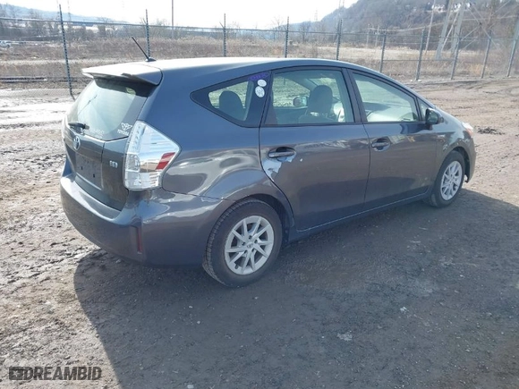 2013 Toyota Prius v Two with VIN JTDZN3EU6D3271851, listed as a IAAI auction lot 41661007 with 279,967 mi miles. Bid and sale history available at carsss.com. Image 4.