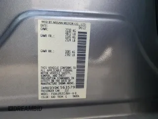 2022 Nissan LEAF SV Plus with VIN 1N4BZ1CV1NC563579, listed as a Copart auction lot 80015834 with 41,751 mi miles and Salvage Title. Bid and sale history available at DreamBid. Image 12.