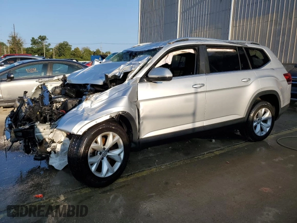 2019 Volkswagen Atlas S z VIN 1V2AP2CA0KC587395, wystawiony jako Copart lot #69714514 z przebiegiem 70 870 mil mil oraz Nie do naprawy • Non repairable. Historia ofert i sprzedaży dostępna na DreamBid. Obrazek 1.