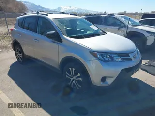 2015 Toyota RAV4 LE with VIN JTMBFREV2FD127754, listed as a IAAI auction lot 41877447 with 111,678 mi miles and . Bid and sale history available at DreamBid. Image 1.