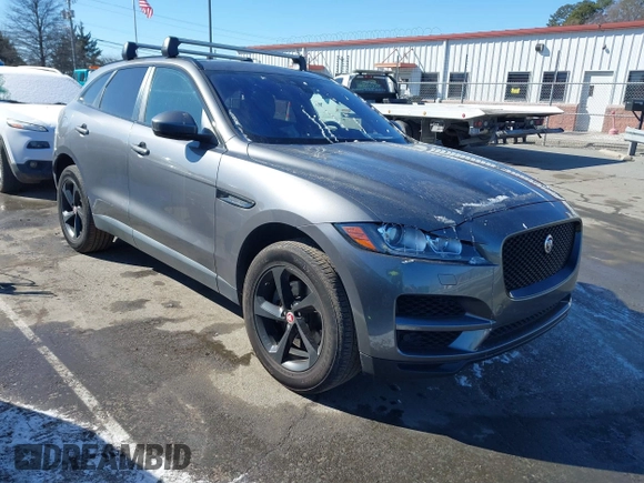 2018 Jaguar F-Pace 30t Premium with VIN SADCJ2GX4JA290073, listed as a IAAI auction lot 41399044 with 106,624 mi miles and . Bid and sale history available at DreamBid. Image 1.