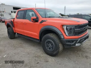 2023 Ford F-150 Raptor with VIN 1FTFW1RG4PFB17389, listed as a Copart auction lot 51703635 with 19,772 mi miles and Salvage Title. Bid and sale history available at DreamBid. Image 4.