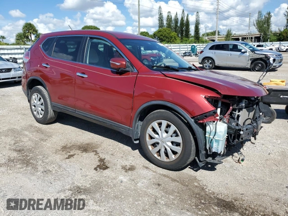 2015 Nissan Rogue S with VIN KNMAT2MT1FP504732, listed as a Copart auction lot 49896385 with 97,213 mi miles and Non Repairable. Bid and sale history available at carsss.com. Image 4.