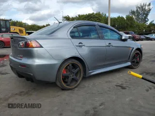 2014 Mitsubishi Lancer Evolution MR with VIN JA32W5FVXEU007527, listed as a Copart auction lot 87667745 with 74,484 mi miles and Salvage Title. Bid and sale history available at carsss.com. Image 3.
