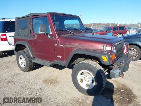 2002 Jeep Wrangler SE with VIN 1J4FA29PX2P748357, listed as a IAAI auction lot 41828109 with 93,941 mi miles and . Bid and sale history available at DreamBid. Image 1.