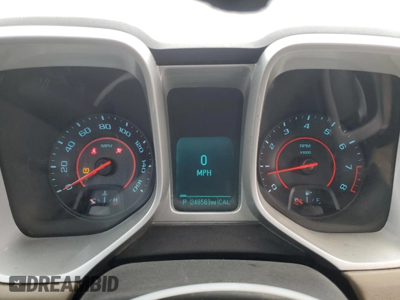 2012 Chevrolet Camaro 2LT with VIN 2G1FC3D35C9105031, listed as a Copart auction lot 43191605 with 248,563 mi miles and Salvage title. Bid and sale history available at DreamBid. Image 9.
