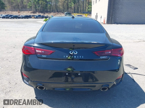 2022 Infiniti Q60 Red Sport 400 with VIN JN1FV7LL5NM680815, listed as a IAAI auction lot 42114128 with 15,584 mi miles and . Bid and sale history available at DreamBid. Image 16.