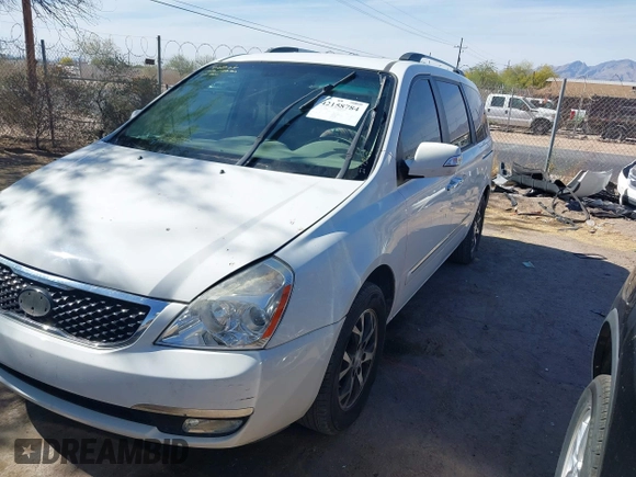 2014 Kia Sedona EX with VIN KNDMH4C75E6547862, listed as a IAAI auction lot 42158784 with Not Provided miles and . Bid and sale history available at carsss.com. Image 2.