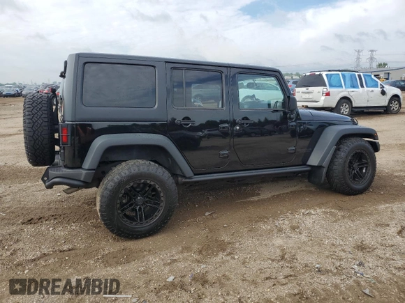 2013 Jeep Wrangler Unlimited Sahara with VIN 1C4BJWEG8DL584909, listed as a Copart auction lot 58520555 with 91,633 mi miles and Salvage title. Bid and sale history available at DreamBid. Image 3.