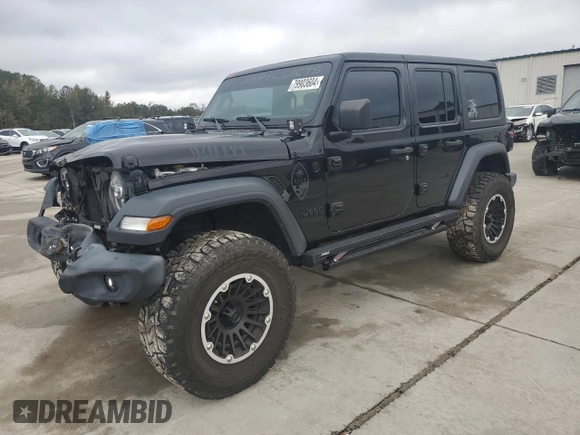 2020 Jeep Wrangler Unlimited Sport Altitude with VIN 1C4HJXDGXLW241744, listed as a Copart auction lot 79903604 with 44,461 mi miles and Salvage title. Bid and sale history available at DreamBid. Image 1.