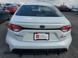 2023 Toyota Corolla Hybrid LE with VIN JTDBDMHE3P3004590, listed as a Copart auction lot 43455145 with 8,691 mi miles and Salvage Title. Bid and sale history available at carsss.com. Image 6.