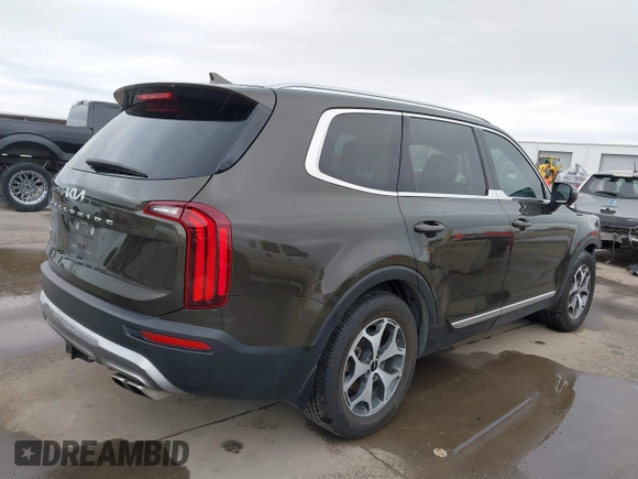 2022 Kia Telluride EX z VIN 5XYP3DHC3NG222108, wystawiony jako IAAI lot #41759771 z przebiegiem 129 098 mil mil oraz . Historia ofert i sprzedaży dostępna na DreamBid. Obrazek 4.