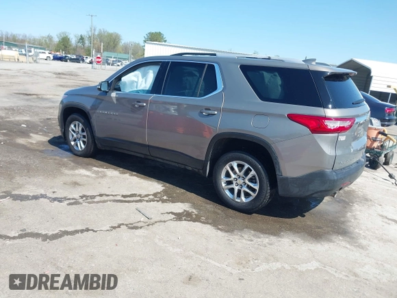 2018 Chevrolet Traverse LT Cloth z VIN 1GNEVGKW4JJ281837, wystawiony jako IAAI lot #41919081 z przebiegiem 91 496 mil mil oraz . Historia ofert i sprzedaży dostępna na DreamBid. Obrazek 3.