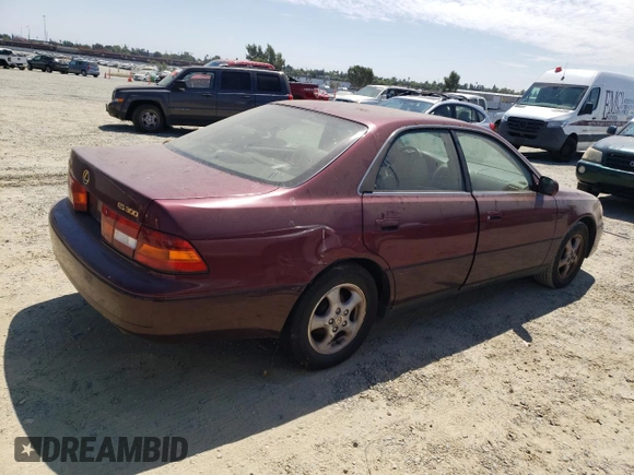 1997 Lexus ES 300 Luxury Sport Sdn with VIN JT8BF22G0V0030408, listed as a Copart auction lot 66811844 with 185,314 mi miles and Salvage Title. Bid and sale history available at carsss.com. Image 3.