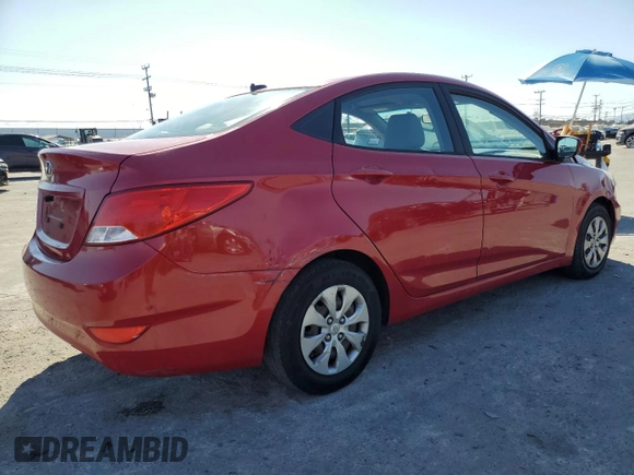 2017 Hyundai Accent SE with VIN KMHCT4AE5HU176676, listed as a Copart auction lot 53863575 with 109,432 mi miles and Salvage Title. Bid and sale history available at carsss.com. Image 3.