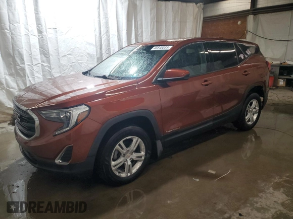 2019 GMC Terrain SLE with VIN 3GKALTEV3KL277382, listed as a Copart auction lot 48848035 with 105,140 mi miles and Salvage Title. Bid and sale history available at DreamBid. Image 1.