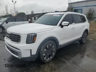 2023 Kia Telluride SX Prestige X-Line z VIN 5XYP5DGC9PG365045, wystawiony jako Copart lot #83581854 z przebiegiem 15 899 mil mil oraz Szkoda całkowita • Salvage title. Historia ofert i sprzedaży dostępna na DreamBid. Obrazek 1.