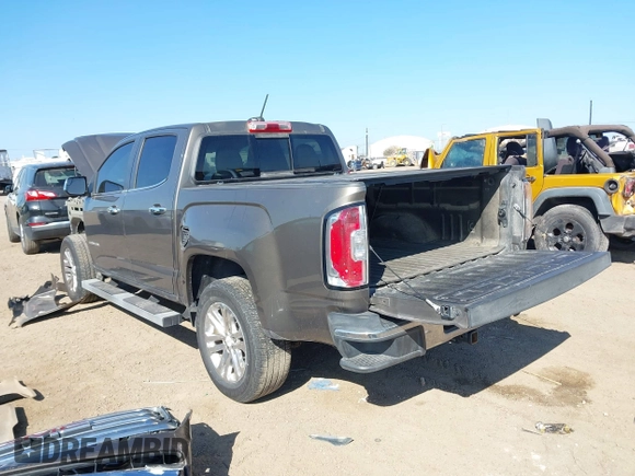 2015 GMC Canyon 2WD SLT with VIN 1GTG5CE33F1217775, listed as a IAAI auction lot 41485677 with 1 mi miles. Bid and sale history available at carsss.com. Image 3.