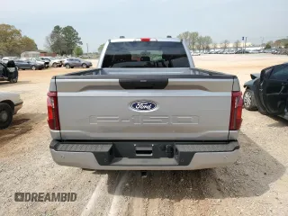 2024 Ford F-150 with VIN 1FTEX2LP2RKF10597, listed as a Copart auction lot 51155685 with 4,177 mi miles and Salvage title. Bid and sale history available at DreamBid. Image 6.