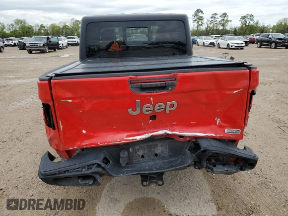 2022 Jeep Gladiator High Altitude with VIN 1C6HJTFG2NL135841, listed as a Copart auction lot 50785915 with 35,309 mi miles and Salvage title. Bid and sale history available at DreamBid. Image 6.