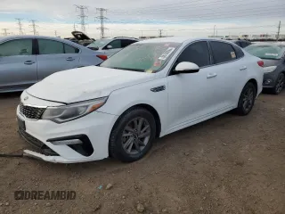 2020 Kia Optima LX z VIN 5XXGT4L31LG400607, wystawiony jako Copart lot #86190064 z przebiegiem 56 507 mil mil oraz Szkoda całkowita • Salvage title. Historia ofert i sprzedaży dostępna na DreamBid. Obrazek 1.