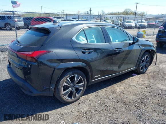 2022 Lexus UX 250h with VIN JTHP9JBH3N2054478, listed as a IAAI auction lot 42060342 with 38,954 mi miles and . Bid and sale history available at DreamBid. Image 4.