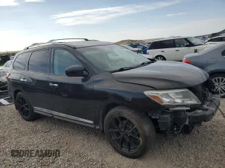 2015 Nissan Pathfinder SV with VIN 5N1AR2MM2FC664368, listed as a Copart auction lot 59868675 with 197,522 mi miles and Salvage title. Bid and sale history available at DreamBid. Image 4.