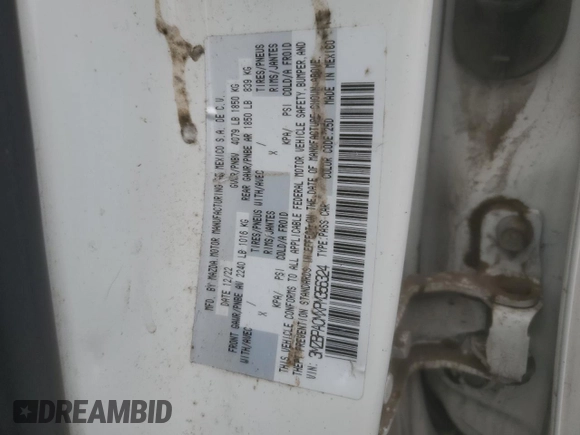 2023 Mazda 3 S Preferred with VIN 3MZBPACMXPM356324, listed as a Copart auction lot 49996295 with 32,173 mi miles and Clean Title. Bid and sale history available at DreamBid. Image 12.
