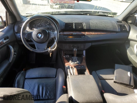 2005 BMW X5 4.4i with VIN 5UXFB53565LV15453, listed as a Copart auction lot 75830774 with 148,211 mi miles and Salvage Title. Bid and sale history available at carsss.com. Image 8.
