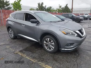 2018 Nissan Murano SV with VIN 5N1AZ2MG7JN157697, listed as a IAAI auction lot 42190907 with 79,615 mi miles and . Bid and sale history available at carsss.com. Image 1.