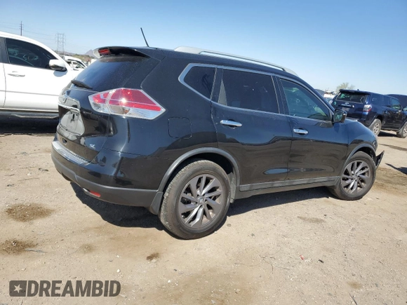 2016 Nissan Rogue SL with VIN 5N1AT2MT9GC787787, listed as a Copart auction lot 49682185 with 93,424 mi miles and Salvage Title. Bid and sale history available at carsss.com. Image 3.