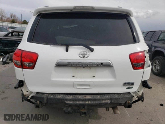 2017 Toyota Sequoia Limited with VIN 5TDJW5G11HS147693, listed as a Copart auction lot 48487305 with 163,857 mi miles and Salvage Title. Bid and sale history available at carsss.com. Image 6.