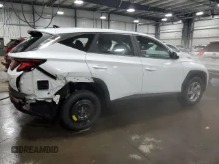 2022 Hyundai Tucson SE with VIN 5NMJACAE2NH034588, listed as a Copart auction lot 45341175 with 47,554 mi miles and Salvage Title. Bid and sale history available at carsss.com. Image 3.