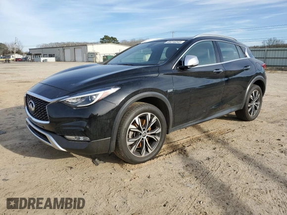 2018 Infiniti QX30 Luxury with VIN SJKCH5CR1JA044207, listed as a Copart auction lot 45310345 with Not provided miles and Salvage title. Bid and sale history available at DreamBid. Image 1.