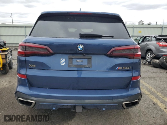 2021 BMW X5 M50i with VIN 5UXJU4C03M9E52555, listed as a Copart auction lot 48171365 with 64,731 mi miles and Salvage Title. Bid and sale history available at carsss.com. Image 6.