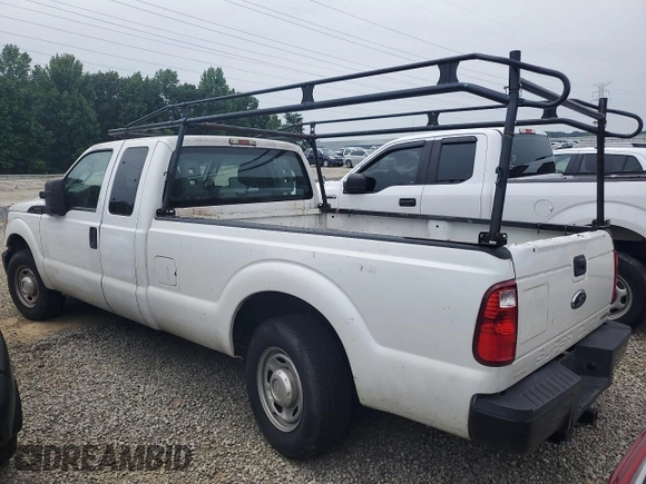 2016 Ford F-250 XLT with VIN 1FT7X2A65GED45000, listed as a Copart auction lot 56335805 with 155,571 mi miles and Salvage title. Bid and sale history available at DreamBid. Image 2.