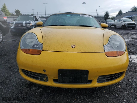 2002 Porsche Boxster S with VIN WP0CB29852U663846, listed as a Copart auction lot 62084514 with 0 mi miles and Salvage Title. Bid and sale history available at carsss.com. Image 5.