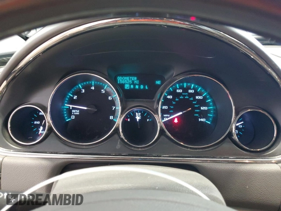 2014 Buick Enclave Premium with VIN 5GAKVCKD1EJ166865, listed as a Copart auction lot 54056805 with 158,525 mi miles and Salvage Title. Bid and sale history available at DreamBid. Image 9.