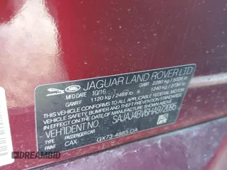 2017 Jaguar XE 35t Premium with VIN SAJAJ4BV6HA972095, listed as a Copart auction lot 43234925 with 57,599 mi miles and Salvage Title. Bid and sale history available at carsss.com. Image 14.