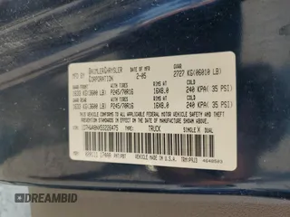 2005 Dodge Dakota SLT with VIN 1D7HW48NX5S226475, listed as a Copart auction lot 70230594 with 47,872 mi miles and Salvage Title. Bid and sale history available at carsss.com. Image 12.